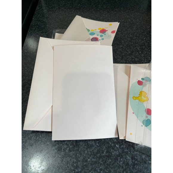 Vintage Handmade Letter "C" Pink Hand Painted Stationery And Envelopes 17 - Picture 3 of 4